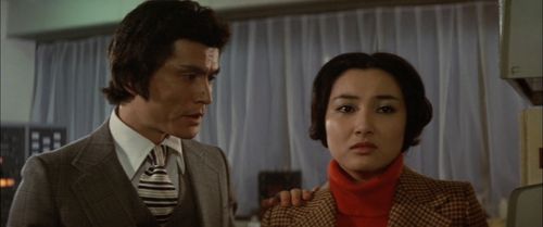 Tomoe Mari and Katsumasa Uchida in Terror of Mechagodzilla (1975)