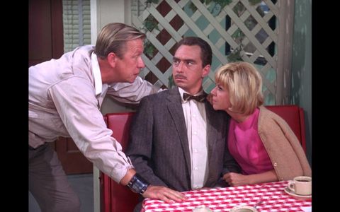 Jack Dodson, Arlene Golonka, and Allan Melvin in The Andy Griffith Show (1960)