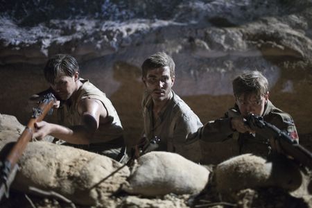Ryan Corr, James Fraser, and Ben O'Toole in The Water Diviner (2014)