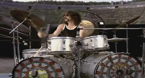 Nick Mason and Pink Floyd in Pink Floyd: Live at Pompeii (1972)