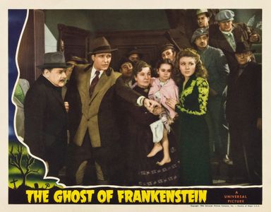 Ralph Bellamy, Evelyn Ankers, Janet Ann Gallow, Olaf Hytten, and Doris Lloyd in The Ghost of Frankenstein (1942)