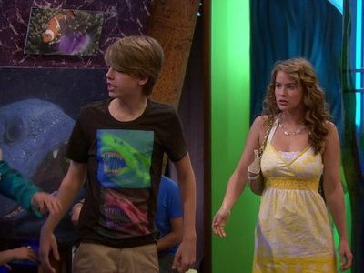 Cole Sprouse and Linsey Godfrey in The Suite Life on Deck (2008)
