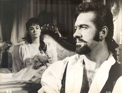 Heather Sears and John Turner in The Black Torment (1964)