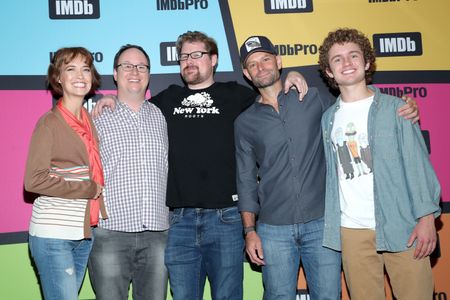 Josh Bycel, Mike McMahan, Justin Roiland, Mary Mack, and Sean Giambrone at an event for IMDb at San Diego Comic-Con (201