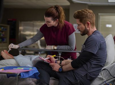 Matt Czuchry and Kaley Ronayne in The Resident: Now You See Me (2022)