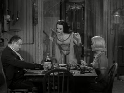 Yvonne De Carlo, Al Lewis, and Pat Priest in The Munsters (1964)