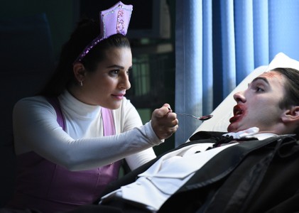 Lea Michele and August Emerson in Scream Queens (2015)