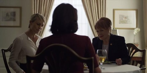 Robin Wright and Margaret Daly in House of Cards (2013)