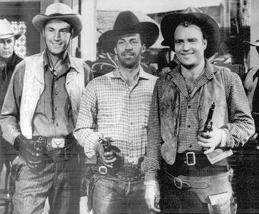 John Cason, Carl Mathews, Dennis Moore, and Tom Tyler in Marshal of Heldorado (1950)
