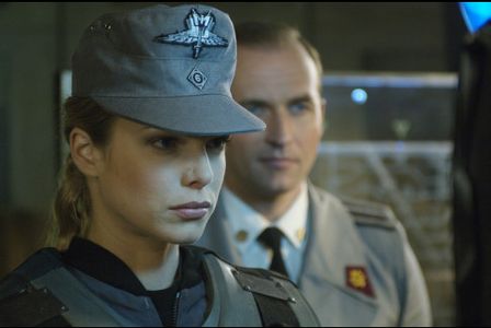 Stephen Hogan and Cécile Breccia in Starship Troopers 3: Marauder (2008)