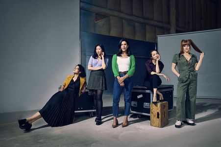 The women on CBC’s ‘STRAYS’ L to R: Leah Doz, Tina Jung, Nicole Power, Emily Piggford, Nikki Duval