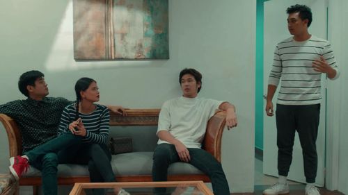 Marco Gomez, Angela Morena, Wilbert Ross, and Miguel Almendras in High on Sex (2022)