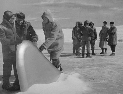 Robert Cornthwaite, John Dierkes, Paul Frees, Douglas Spencer, and Kenneth Tobey in The Thing from Another World (1951)