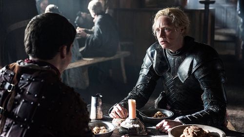 Gwendoline Christie and Daniel Portman in Game of Thrones (2011)