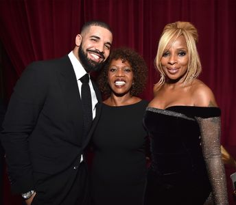 Mary J. Blige, Alfre Woodard, and Drake at an event for 75th Golden Globe Awards (2018)