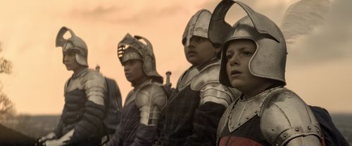 Louis Ashbourne Serkis, Tom Taylor, Rhianna Dorris, and Dean Chaumoo in The Kid Who Would Be King (2019)