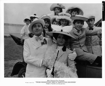 Pauline Challoner, Nigel Kingsley, Zena Marshall, and Alberto Sordi in Those Magnificent Men in Their Flying Machines or