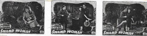 Ann Corio, Richard Deane, Jack La Rue, and Ian MacDonald in Swamp Woman (1941)