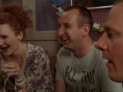 Antony Cotton, Jennie McAlpine, and Andrew Whyment in Coronation Street (1960)
