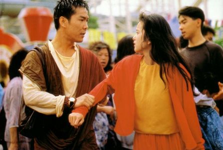 Gloria Yip and Biao Yuen in Saga of the Phoenix (1989)