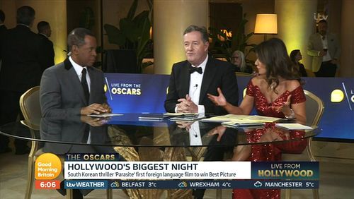 Piers Morgan, Andi Peters, and Susanna Reid in Good Morning Britain: Good Morning Britain Live from the Oscars 2020 (202