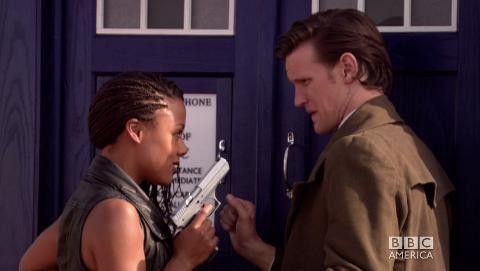 Matt Smith and Nina Toussaint-White in Doctor Who (2005)