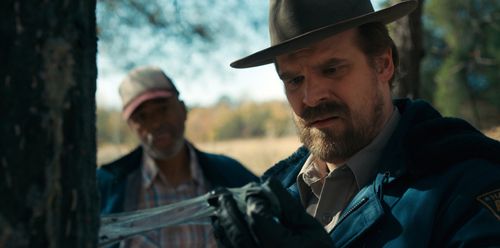 David Harbour and Al Mitchell in Stranger Things (2016)