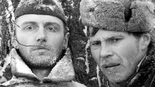 Vladimir Gostyukhin and Boris Plotnikov in The Ascent (1977)