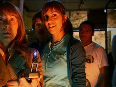 Elisabeth Sladen, Daniel Anthony, Tommy Knight, and Anjli Mohindra in The Sarah Jane Adventures (2007)