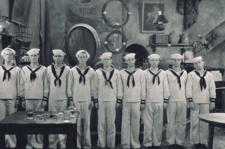 Karl Dane, Frankie Genardi, William Haines, Jack Pennick, Marshall Ruth, and Shorty English in Navy Blues (1929)