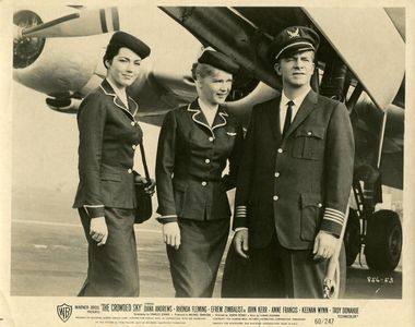Dana Andrews, Anne Francis, and Saundra Edwards in The Crowded Sky (1960)