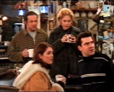 Jenna Elfman, Ron Livingston, Joseph D. Reitman, and Lisa Rieffel in Townies (1996)