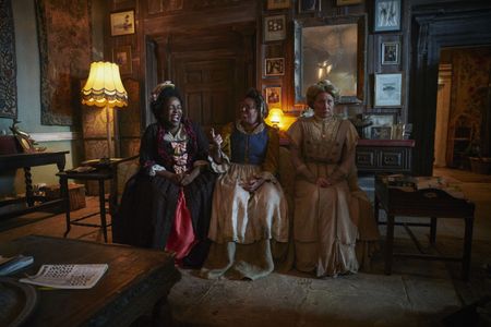 Martha Howe-Douglas, Katy Wix, and Lolly Adefope in Ghosts (2019)