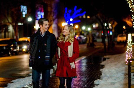 Ellen Hollman and Bobby Campo in Sharing Christmas (2017)