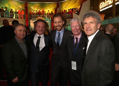 Louis D'Esposito, Alan F. Horn, and Tom Hiddleston at an event for Thor: Ragnarok (2017)
