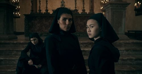 Kristina Tonteri-Young, Olivia Delcán, and Lorena Andrea in Warrior Nun (2020)
