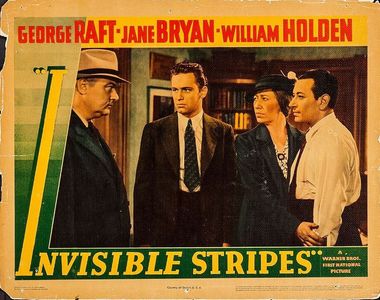 William Holden, George Raft, Flora Robson, and Charles C. Wilson in Invisible Stripes (1939)