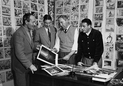 Stanley Kramer, Dr. Seuss, Roy Rowland, and Allan Scott in The 5,000 Fingers of Dr. T. (1953)