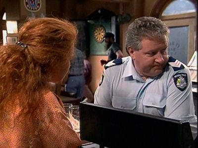 Julie Nihill and John Wood in Blue Heelers (1994)