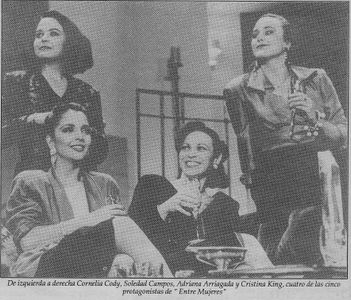 Soledad Campos, Cornelia Cody, Adriana Arriagada, Cristina King in Entre Mujeres at GALA Hispanic Theater, Washington, D