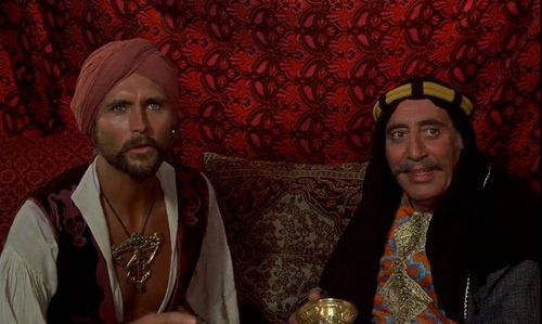 Grégoire Aslan and John Phillip Law in The Golden Voyage of Sinbad (1973)