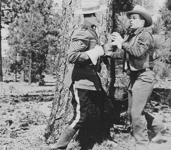 Richard Emory and Dennis Moore in Perils of the Wilderness (1956)