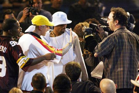 Eminem, Robert Smigel, Proof, and Obie Trice at an event for 2002 MTV Video Music Awards (2002)