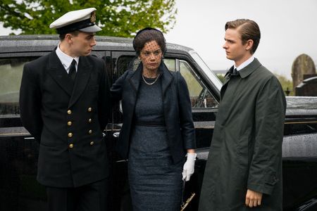 Ruth Wilson, Otto Farrant, and Calam Lynch in Mrs. Wilson (2018)