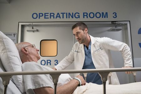 George Wyner and Ryan Eggold in New Amsterdam (2018)