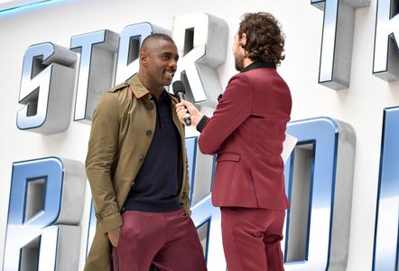 Idris Elba and Alex Zane at an event for Star Trek Beyond (2016)