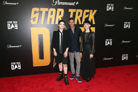 Wilson Cruz, Blu del Barrio, and Ian Alexander at an event for Star Trek: Discovery (2017)