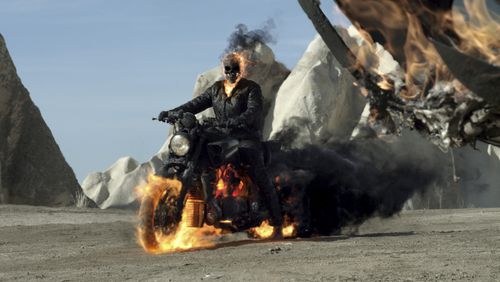 Nicolas Cage, Mark Neveldine, and Brian Taylor in Ghost Rider: Spirit of Vengeance (2011)