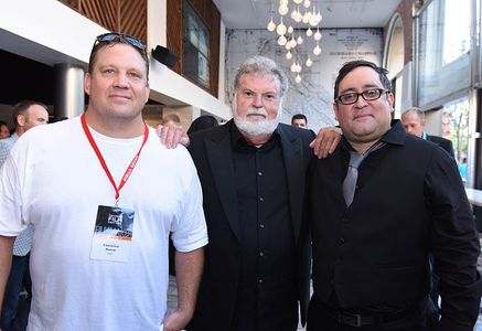 Dean Cundey, Carlos De Los Rios, and Lawrence Roeck at an event for Diablo (2015)