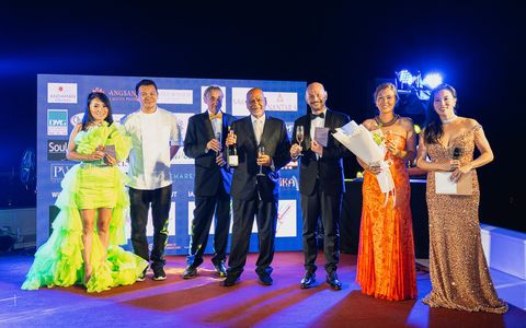 Host of the Gala Segment of the Rotary Vanderbilt Fundraiser from left to right: Nina, Chef Noi of Suay, O.B. Wetzell, M